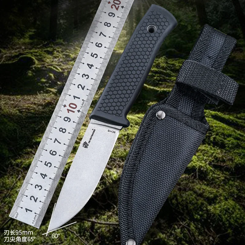 Survival Knife Full Tang - 2024, neue hohe Härte, zusammenklappbar, tragbar,
