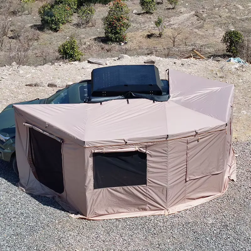Outdoor Adventure Degree - 270-Grad-Auto-Seitenmarkise, wasserdicht 3000 mm, Sonnenschutz für