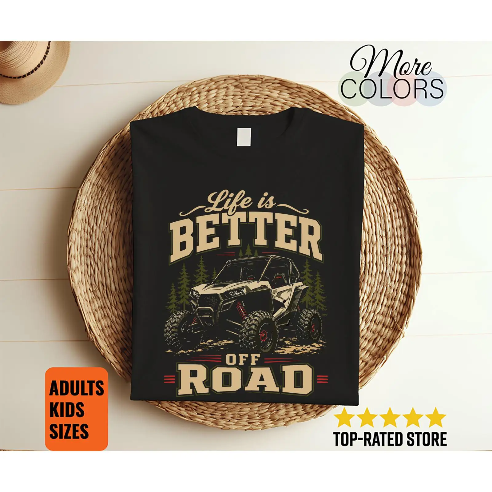 Outdoor Adventure Utv - Life Is Better Offroad T-Shirt SXS