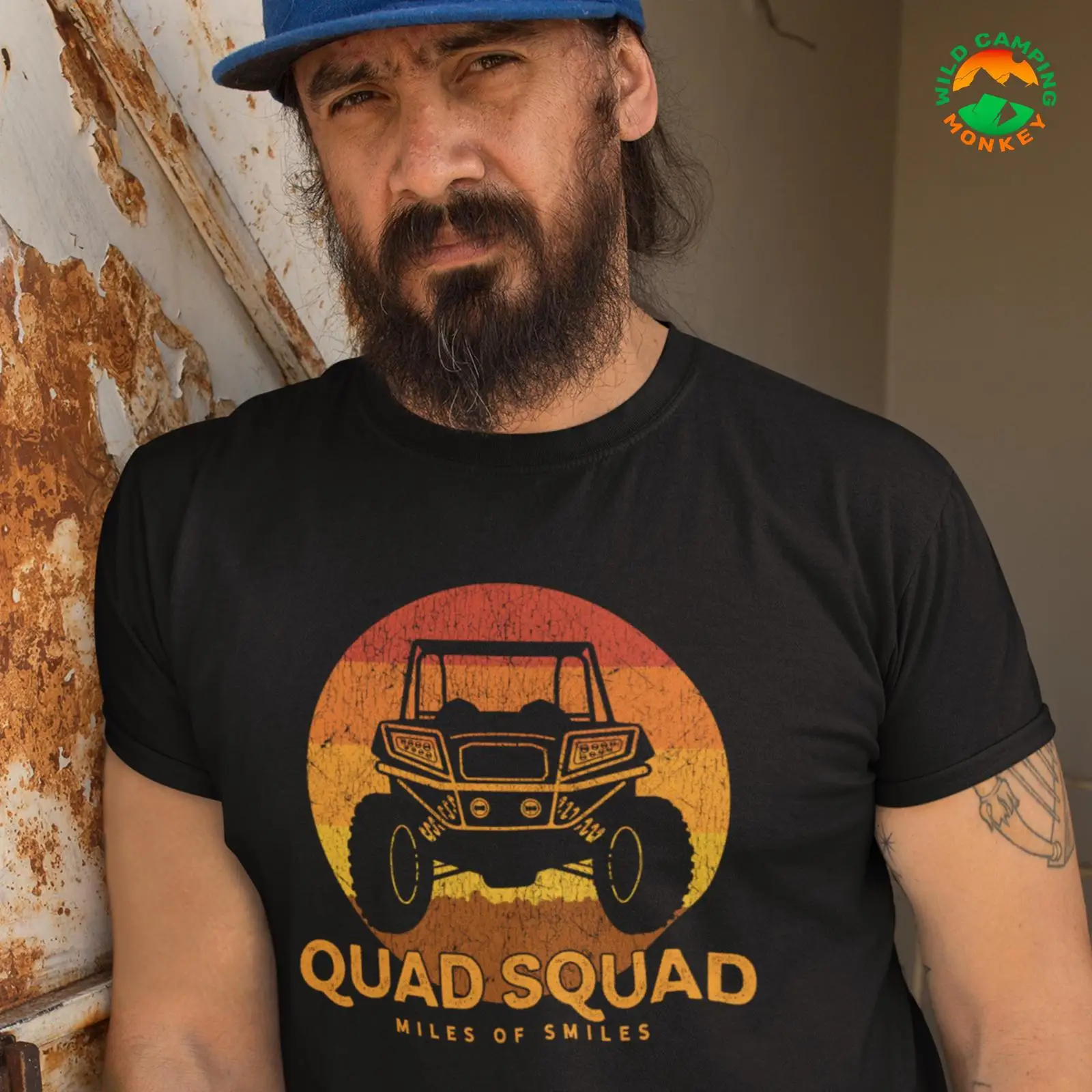 Outdoor Adventure Utv - Quad Squad Distressed UTV ATV T-Shirt