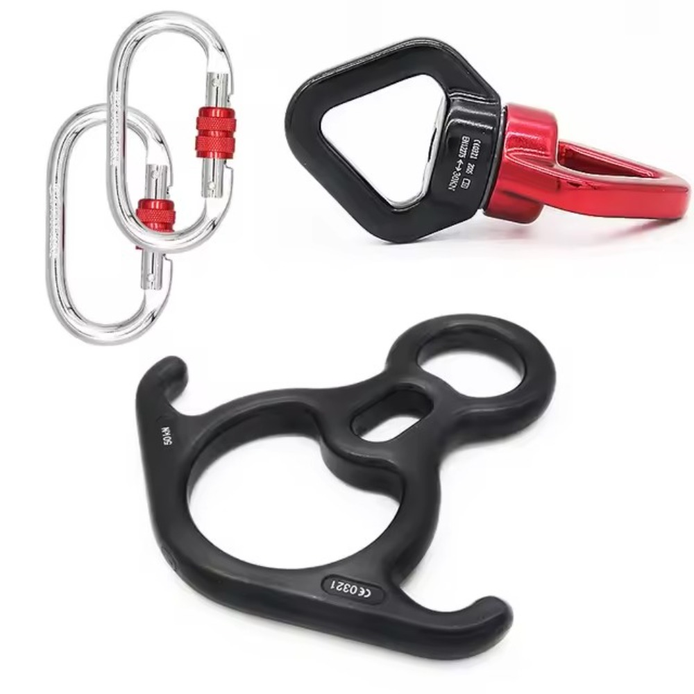 Outdoor Adventure Training - Aerial Silk Yoga Hardware-Set 30kN Drehverbinder