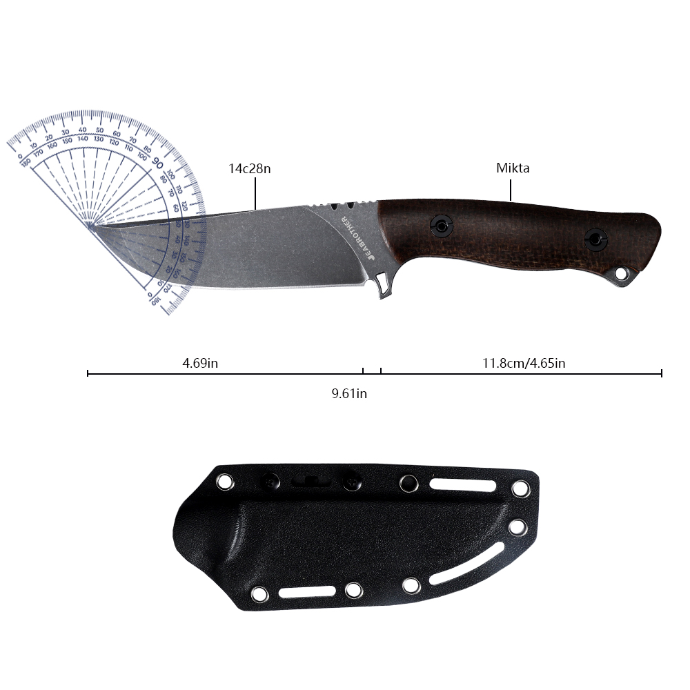 Vollständig integriertes fests – Survival Knife Full Tang Bewertung und Preis