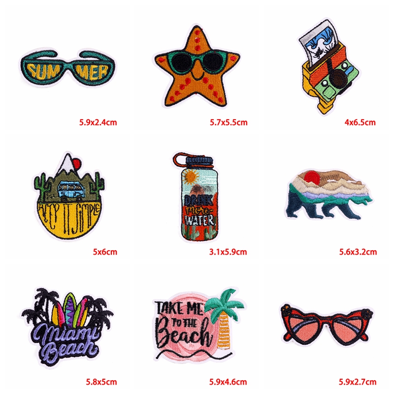 10PCS Eisen Auf Patches Außen  – Outdoor Adventure And Travel Show Bewertung und Preis