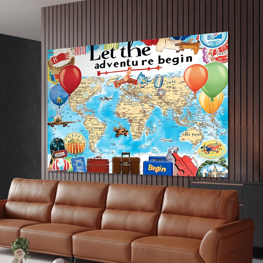 1-Weltkartenhintergrund „Let t – Outdoor Adventure Birthday Party Bewertung und Preis