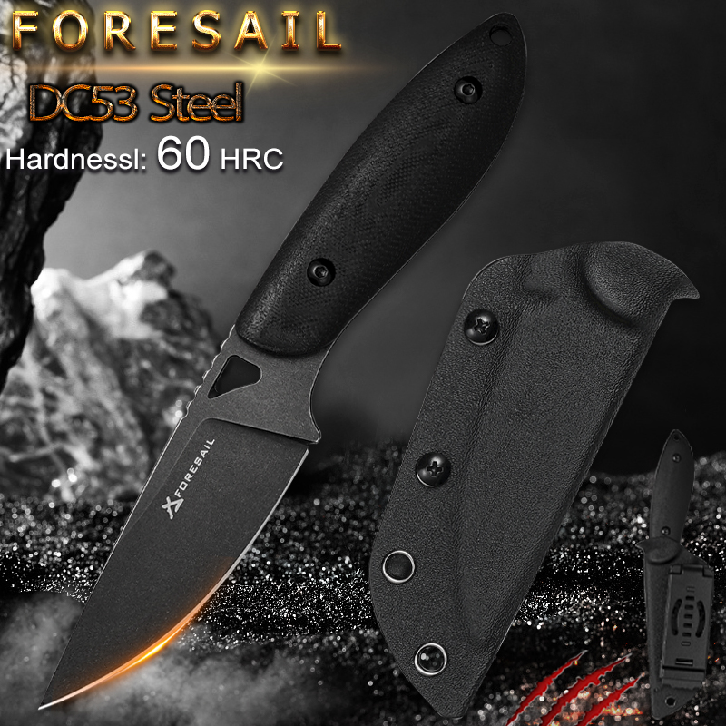 FORESAIL DC53 Stahl Klinge Mes – Survival Knife Full Tang Bewertung und Preis
