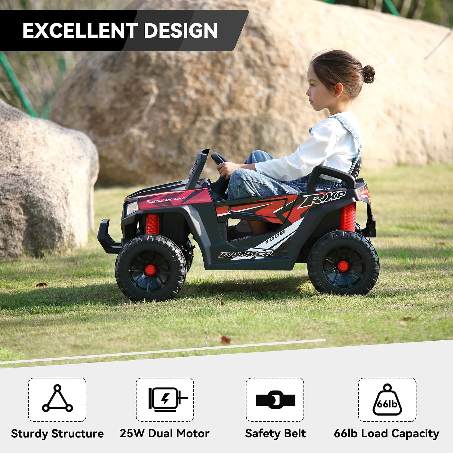 Kinder Elektroauto mit 4 Räder – Outdoor Adventure Utv Bewertung und Preis
