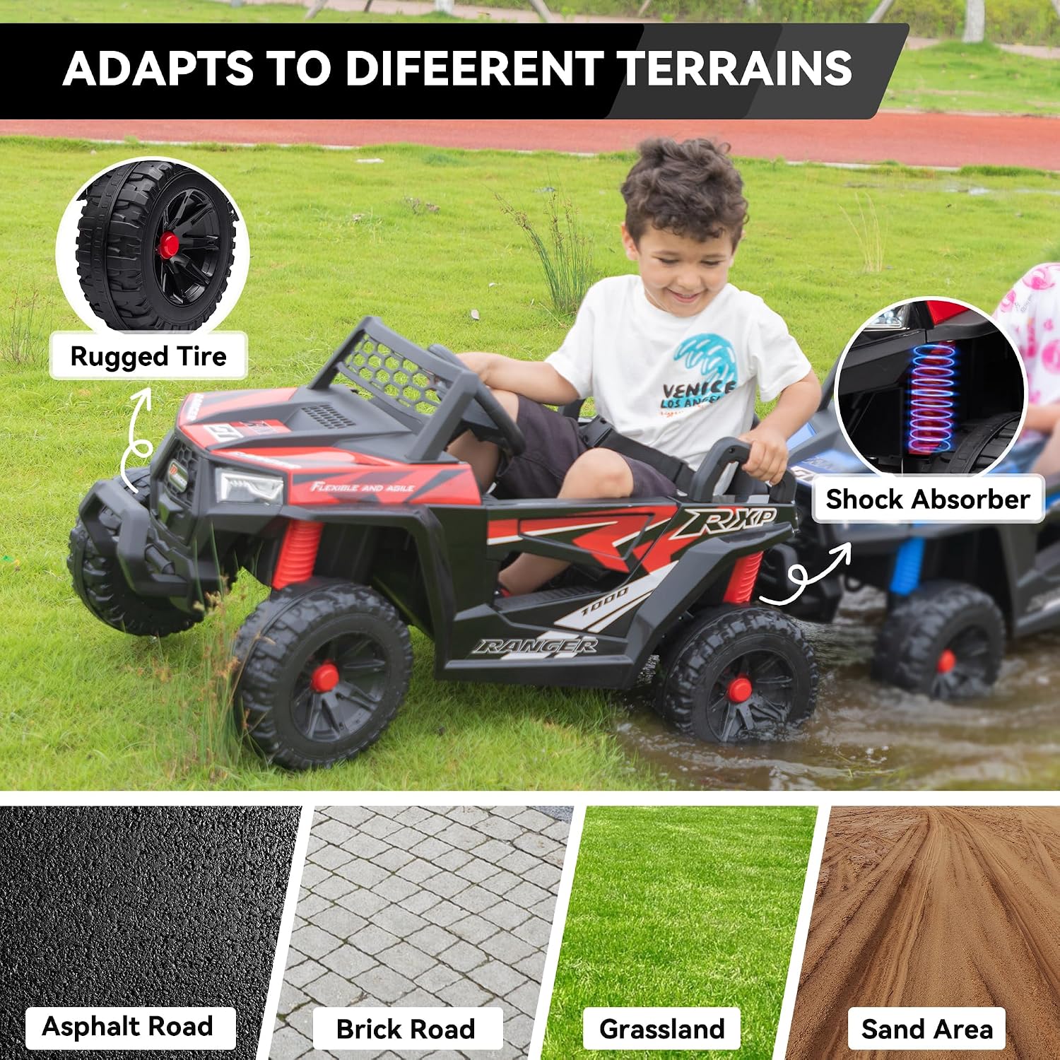 Kinder Elektroauto mit 4 Räder – Outdoor Adventure Utv Bewertung und Preis