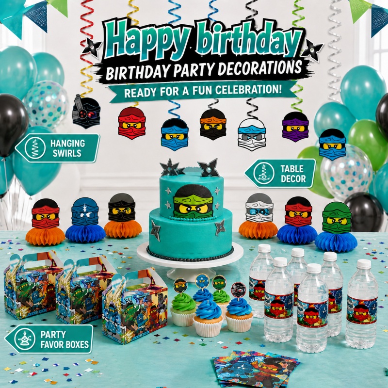 Ninja-Kombinations-Geburtstags – Outdoor Adventure Birthday Party Bewertung und Preis